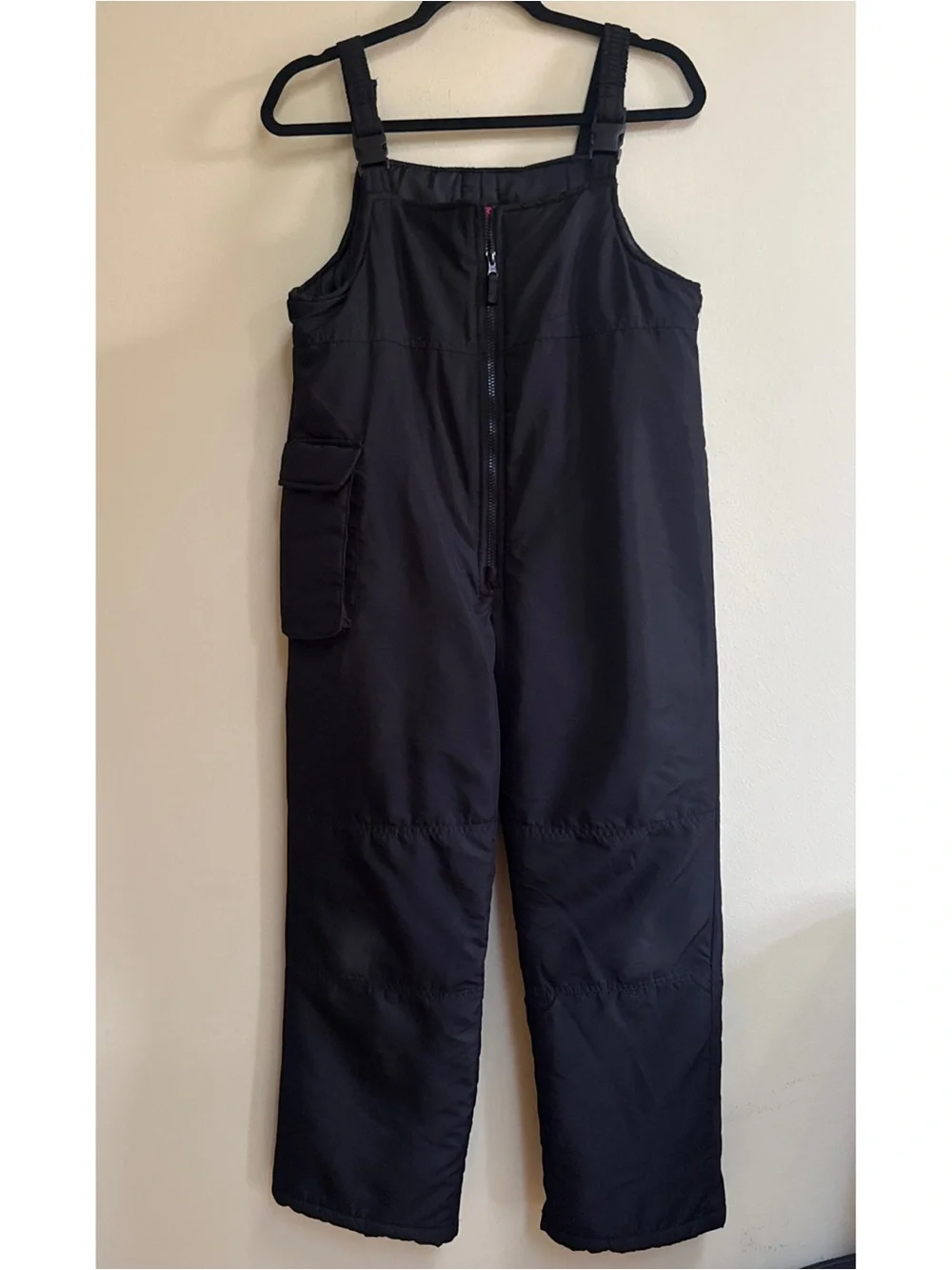 Kids Black Snow Bib Overalls - Unbranded
